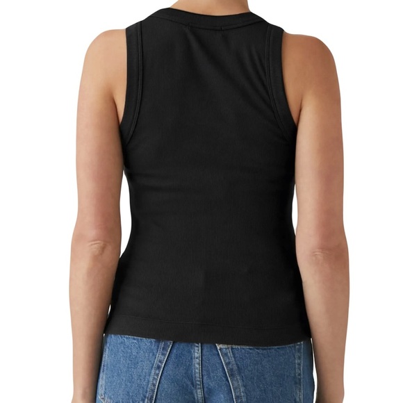 Michael Stars Gina Cotton & Modal Rib Tank One Size Like New Orig $72 - Picture 2 of 6